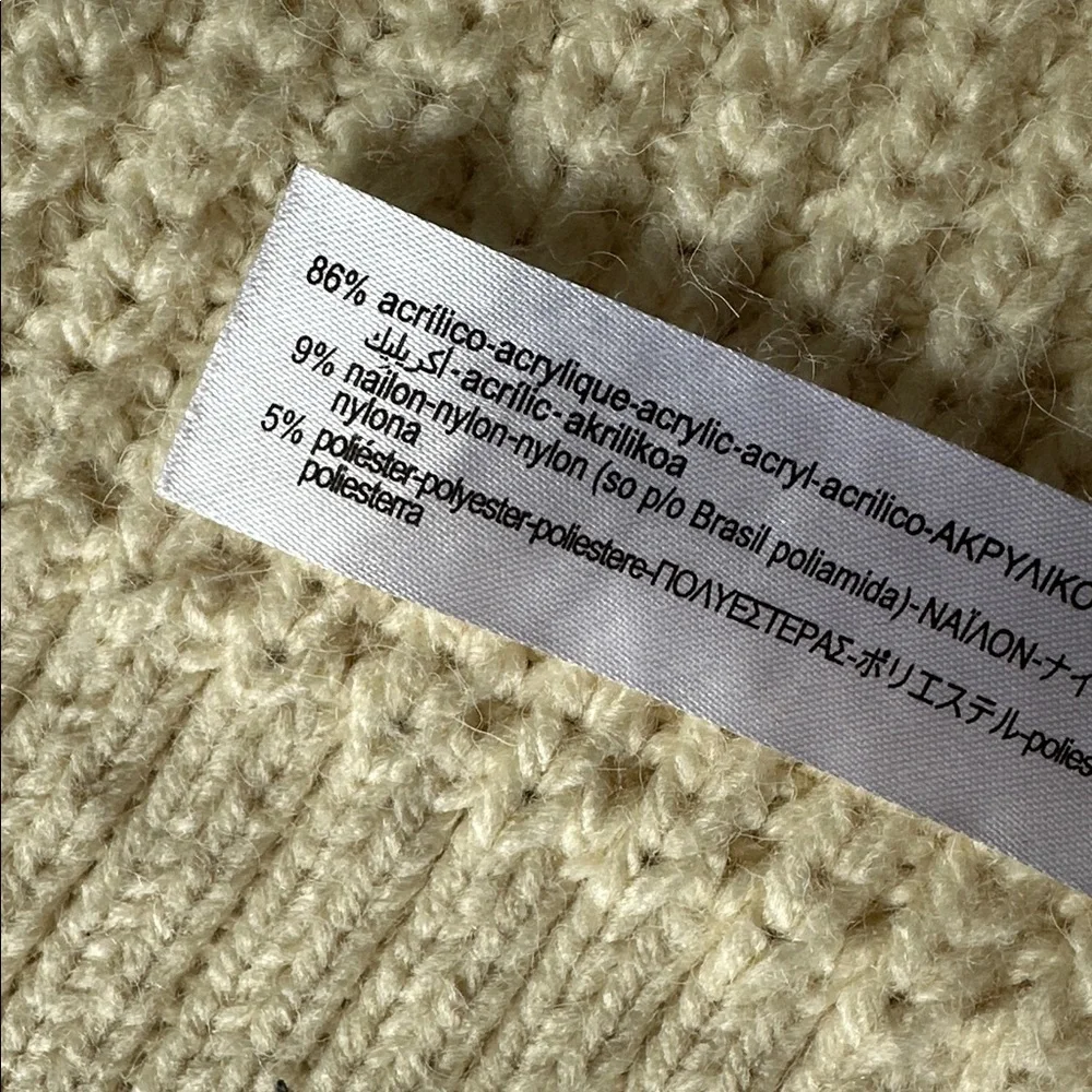 Zara long wrap chunky knit oversized cardigan - Picture 6 of 11